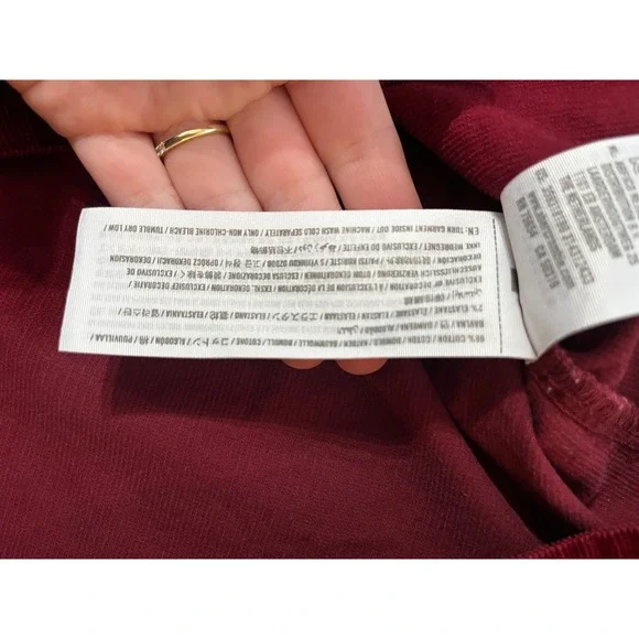 Hollister Red Corduroy Button‎ Front Pinafore Mini Dress Size S Y2K - Picture 6 of 10